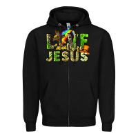 Black Love like Jesus Zipper Hoodie - CowGirlArtShop