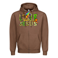 Chestnut Love like Jesus Zipper Hoodie - CowGirlArtShop