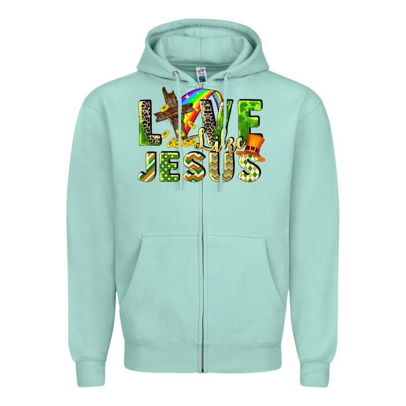 Love Like Jesus Zipper Hoodie by CowGirlArtShop | Teevron