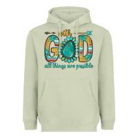 Matcha with god all things are possible with turquoise gemstone bbs Heavyweight Hoodie - BundleAndBundleShop