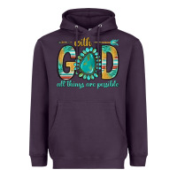 Plum with god all things are possible with turquoise gemstone bbs Heavyweight Hoodie - BundleAndBundleShop