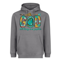 Storm with god all things are possible with turquoise gemstone bbs Heavyweight Hoodie - BundleAndBundleShop