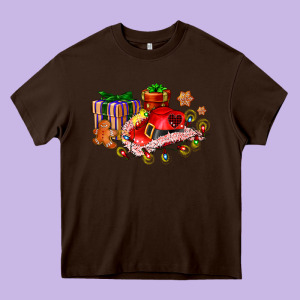 Cowgirl Hat With Gifts And Cookies Heavy Core Tee Designed By Adodesignshop