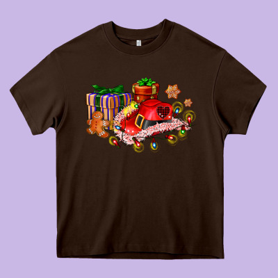 Cowgirl Hat With Gifts And Cookies Heavy Core Tee Designed By Adodesignshop
