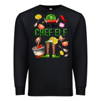 Black im the chef elf Premium Sweatshirt - FaDigitalArtStudio