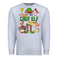 Heather Grey im the chef elf Premium Sweatshirt - FaDigitalArtStudio