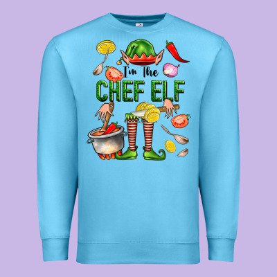 Im The Chef Elf Premium Sweatshirt Designed By Fadigitalartstudio