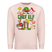 Pale Pink im the chef elf Premium Sweatshirt - FaDigitalArtStudio