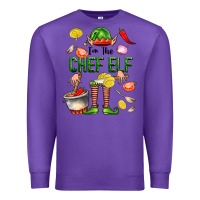 Purple im the chef elf Premium Sweatshirt - FaDigitalArtStudio