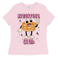 Bubblegum Pink breakfast club Ladies Tee - MaliasSmallBusiness