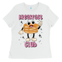 White breakfast club Ladies Tee - MaliasSmallBusiness