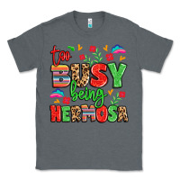 Charcoal Heather too busy being hermosa Classic Tee - LillyAllenDesigns