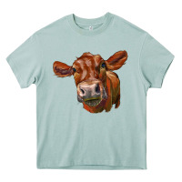 Arona red angus face Heavy Core Tee - LillyAllenDesigns