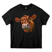 Black red angus face Heavy Core Tee - LillyAllenDesigns