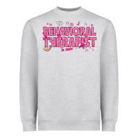 Heather Grey Breast Cancer behavioral therapist Heavyweight Sweatshirt - texasbilliewilder