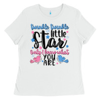 White twinkle twinkle little star Ladies Tee - MaliasSmallBusiness