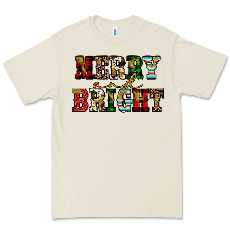 Merry And Bright Premium Tee by JahusDesignShop | Teevron