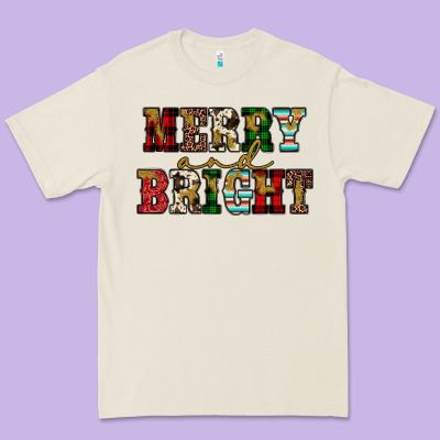 Merry And Bright Premium Tee Designed By Jahusdesignshop