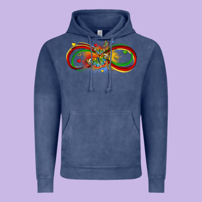 Butterfly Infinity Symbol Autism Vintage Hoodie Designed By Lillyallendesigns
