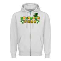 Dove Grey St. Patrick's Shamrock farm Zipper Hoodie - CowGirlArtShop