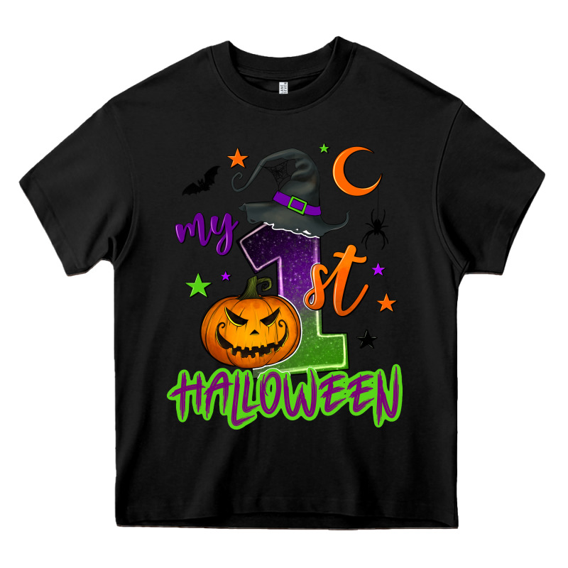My First Halloween Heavy Core Tee by NancyCooperArtShop | Teevron