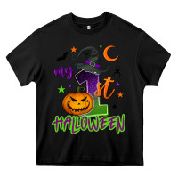 Black My first Halloween Heavy Core Tee - NancyCooperArtShop