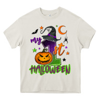 Cream My first Halloween Heavy Core Tee - NancyCooperArtShop