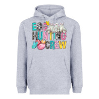 Heather Grey Egg Hunting Crew easter Day Heavyweight Hoodie - BundleAndBundleShop
