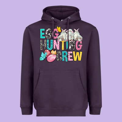 Egg Hunting Crew Easter Day Heavyweight Hoodie Designed By Bundleandbundleshop