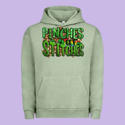 Pinches Get Stitches St Patricks Urban Hoodie Designed By Lillyallendesigns