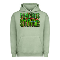 Pigment Oil Green pinches get stitches st patricks Urban Hoodie - LillyAllenDesigns