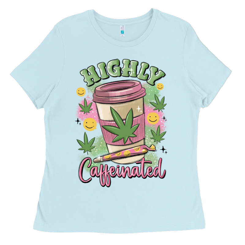 Highly Caffeinated Ladies Tee by MaliasSmallBusiness | Teevron