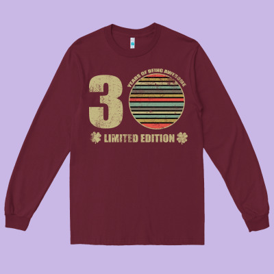 Years Of Being Awesome Limited Edition Long Sleeve Tee Designed By Bettercallsaul