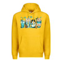 Lemon winter coffee cups Premium Hoodie - OliviaCreatesArt
