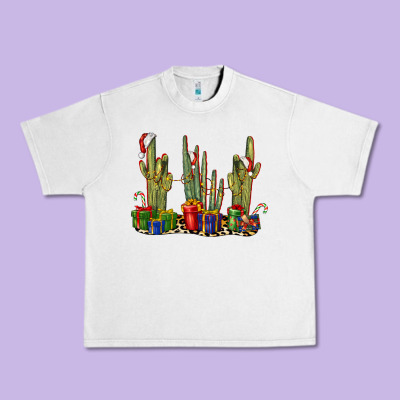 Christmas Cactus Urban Heavy Tee Designed By Lillyallendesigns