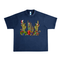 Navy Christmas Cactus Urban Heavy Tee - LillyAllenDesigns