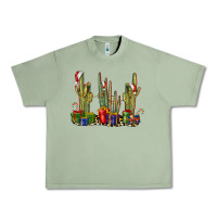Oil Green Christmas Cactus Urban Heavy Tee - LillyAllenDesigns