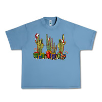 Pebble Blue Christmas Cactus Urban Heavy Tee - LillyAllenDesigns