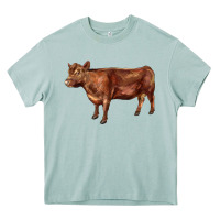 Arona red angus cow Heavy Core Tee - LillyAllenDesigns
