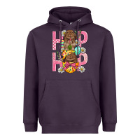 Plum Hip Hop Easter Heavyweight Hoodie - BundleAndBundleShop