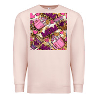 Pale Pink Mom Coffee Cups With Leopard Digital Paper Premium Sweatshirt - BundleAndBundleShop