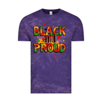 Cloud Purple black and proud Vintage Tee - LillyAllenDesigns