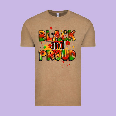 Black And Proud Vintage Tee Designed By Lillyallendesigns