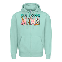 Seafoam One hoppy mama mother's day Zipper Hoodie - HowdyJamesFarm
