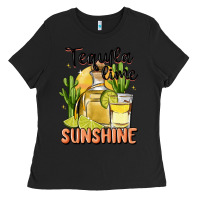 Black tequila lime sunshine Ladies Tee - MaliasSmallBusiness