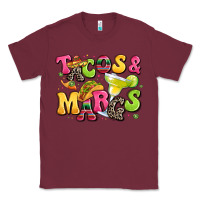 Burgundy tacos and margaritas Classic Tee - LillyAllenDesigns