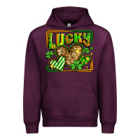 Mauve Wine lucky st patricks day hearts Urban Hoodie - LillyAllenDesigns