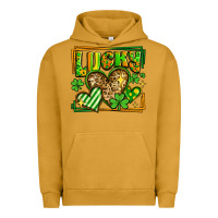 Pigment Peanut Butter lucky st patricks day hearts Urban Hoodie - LillyAllenDesigns