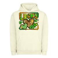 Pigment Pistachio lucky st patricks day hearts Urban Hoodie - LillyAllenDesigns