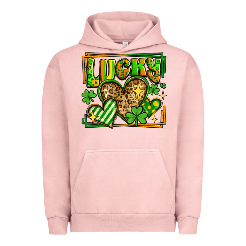 Lucky St Patricks Day Hearts Urban Hoodie by LillyAllenDesigns | Teevron